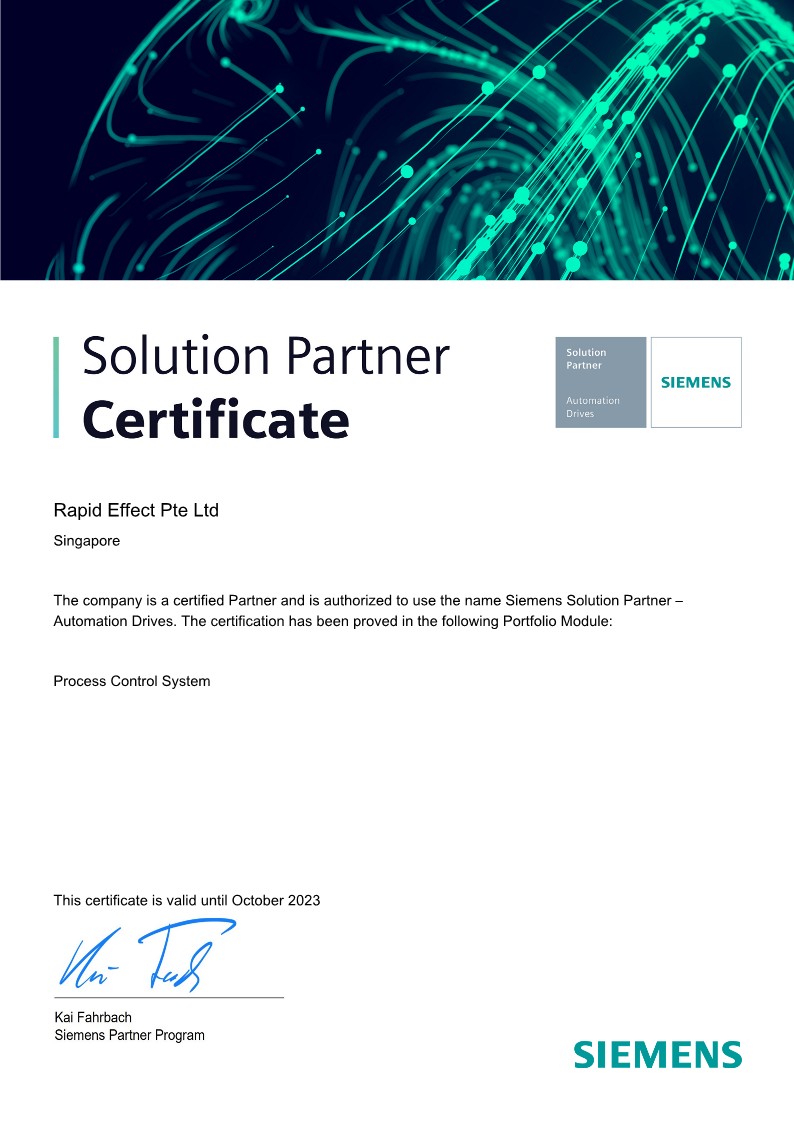 Siemens Solution Partner - Rapid Singapore